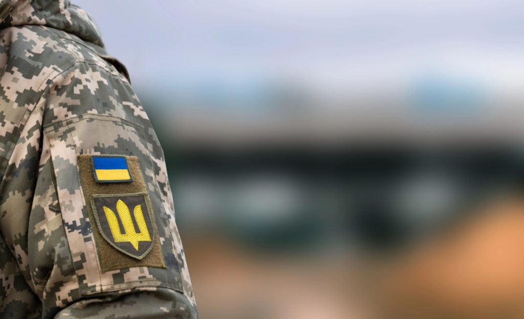 військовий, шеврон, прапор, тризуб