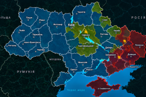 monitor запустив мапу повітряних цілей з оновленням кожні 20 секунд. Фото ШІ
