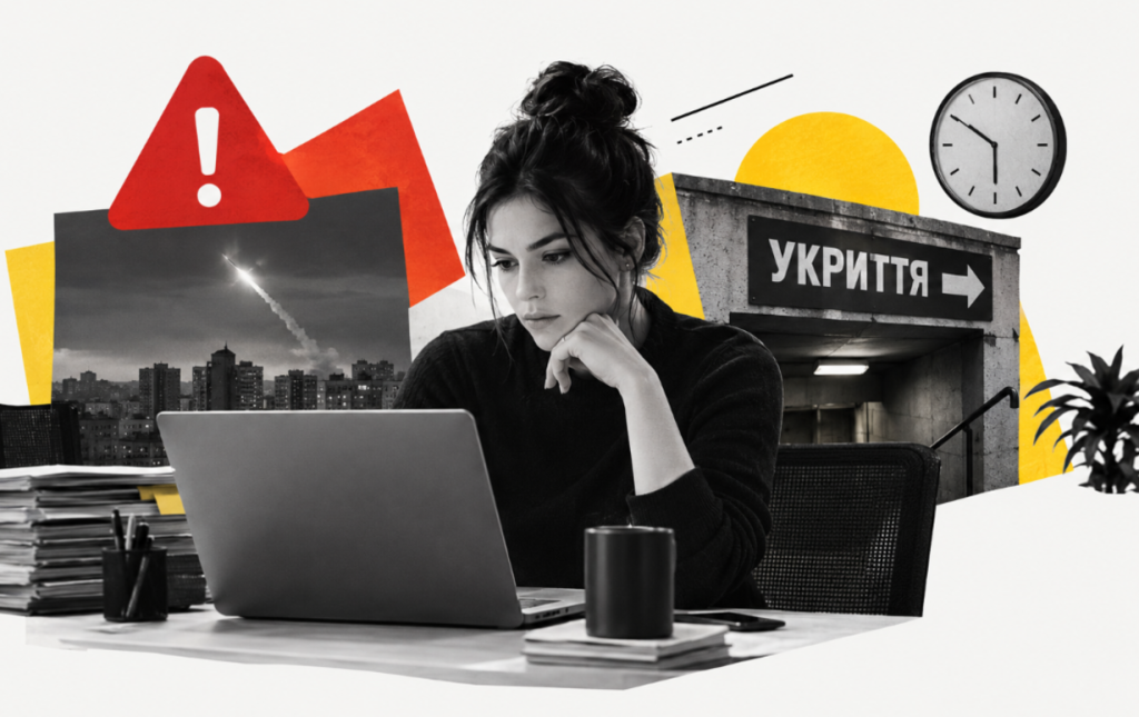 Понад чверть українців продовжують працювати навіть під час червоної тривоги: опитування OLX Робота. Колаж МС.Today