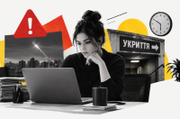 Понад чверть українців продовжують працювати навіть під час червоної тривоги: опитування OLX Робота. Колаж МС.Today